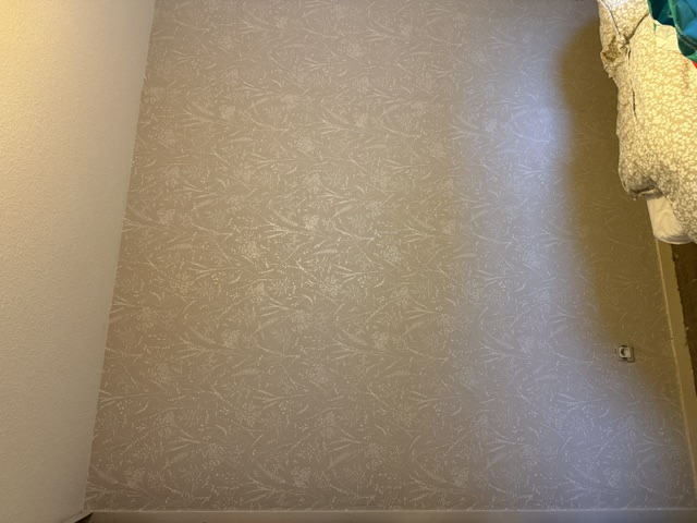 Pose de papier peint dans un logement à Lyon 3e